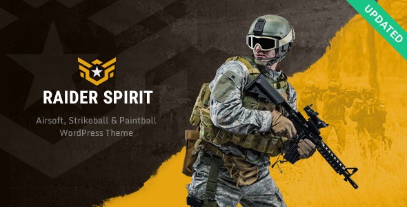 [Free Download] Raider Spirit v1.0.3 – Airsoft Club & Paintball WordPress Theme