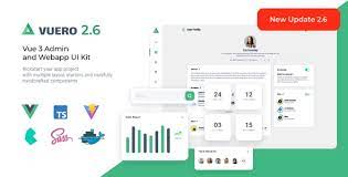 Vuero v2.6.1 – VueJS 3 Admin and Webapp UI Kit