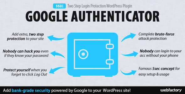 Download Free 5sec Google Authenticator 2-Step Login Protection v1.2.0