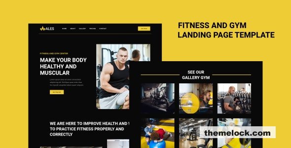 Ales – Fitness & Gym Landing Page Template