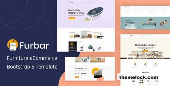 Furbar – Furniture eCommerce Bootstrap 5 Template