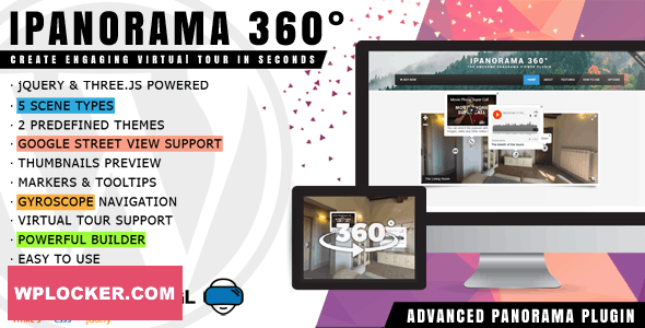[Download] iPanorama 360° v1.5.19 – Virtual Tour Builder for WordPress