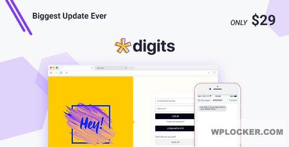 Digits v7.3.4.2 – WordPress Mobile Number Signup and Login NULLED