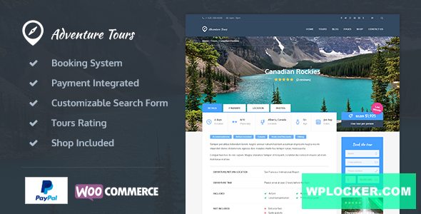 [Free Download] Adventure Tours v3.8.0 – WordPress Tour/Travel Theme