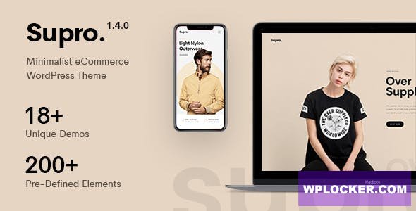[Free Download]Supro v1.5.4 – Minimalist AJAX WooCommerce WordPress Theme