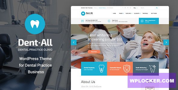 [Download] Dent-All v2.2 – Dental Practice WordPress Theme NULLED