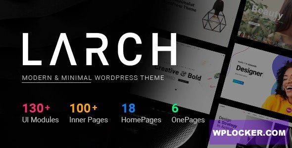 [Download] Larch v1.8.2 – Responsive Minimal Multipurpose WordPress Theme