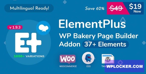 [Download] Element Plus v1.9.3 – WPBakery Page Builder Addon