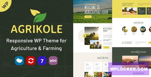 Agrikole v1.1 – Responsive WordPress Theme for Agriculture & Farming