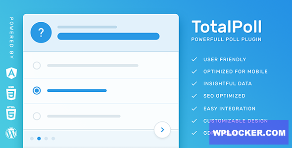 TotalPoll Pro v4.8.6 – WordPress Poll Plugin NULLED