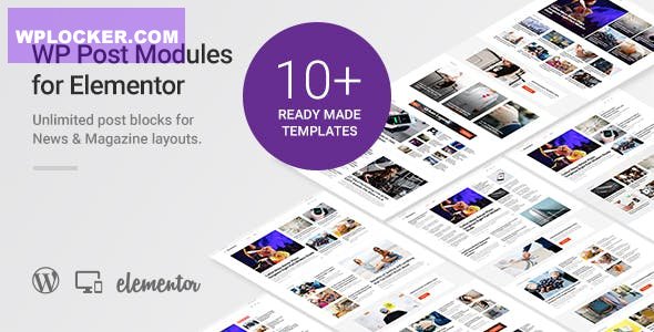 WP Post Modules for NewsPaper and Magazine Layouts (Elementor Addon) v2.1.1