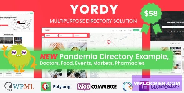 Yordy v1.4 – Directory Listings WordPress Theme