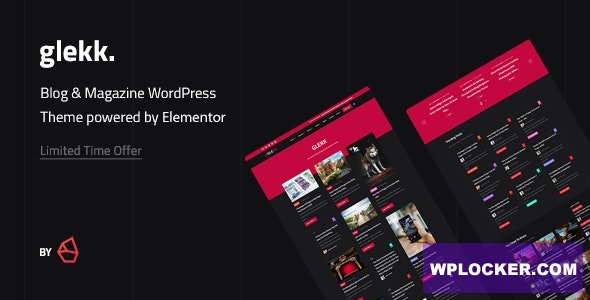 Glekk v1.2 – Elementor Blog & Magazine WordPress Theme