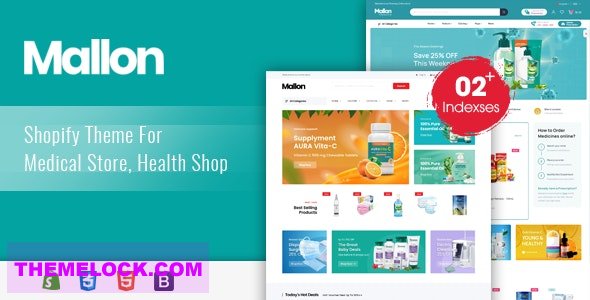 MALLON V1.0 – MEDICAL STORE, HEALTH SHOP ECOMMERCE SHOPIFY THEME