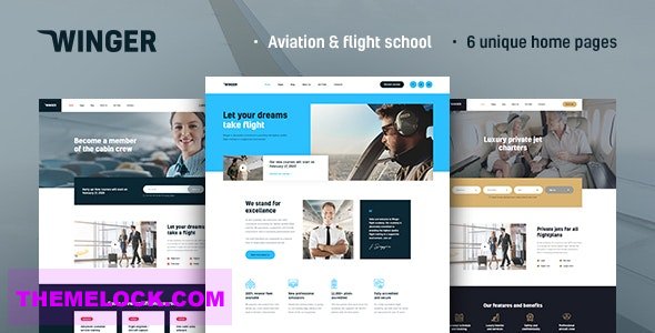 WINGER V1.0.5 – AVIATION & FLIGHT SCHOOL WORDPRESS THEME
