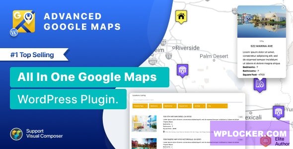 Advanced Google Maps Plugin for WordPress v5.4.8