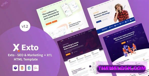 EXTO V1.2 – SEO & MARKETING COMPANY HTML TEMPLATE