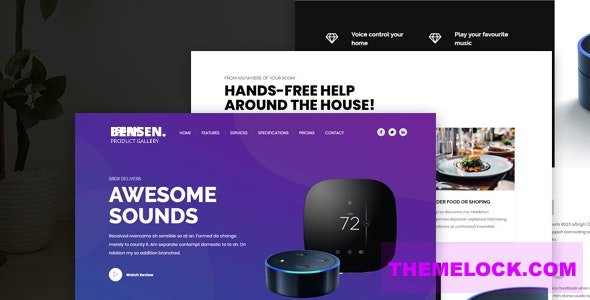 BENSEN V1.0 – SINGLE PRODUCT LANDING TEMPLATE