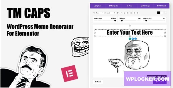 TM CAPS v1.3 – WordPress Meme Generator For Elementor