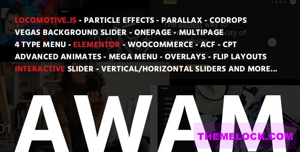 AWAM V1.0.9 – AGENCY PORTFOLIO WORDPRESS THEME