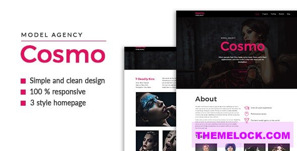 COSMO V1.0.3 – MODEL AGENCY HTML5 TEMPLATE