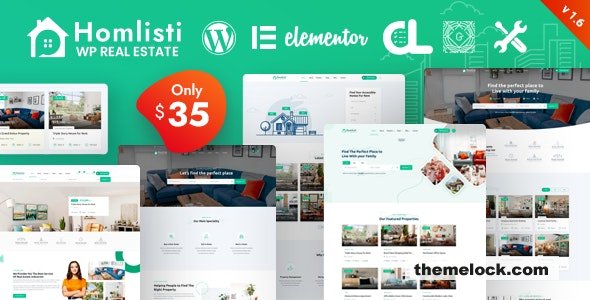 Homlisti v1.7.2 – Real Estate WordPress Theme + RTL