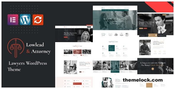 Lowlead v1.0.3 – Attorney & Lawyers WordPress Theme