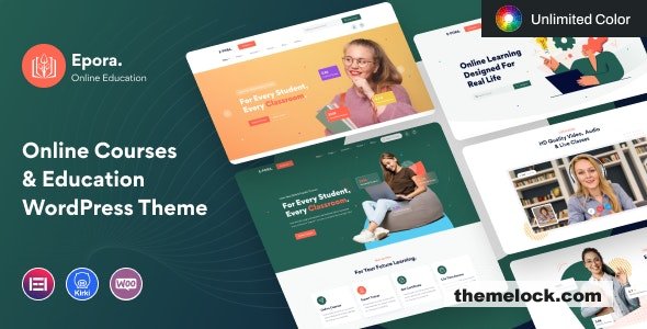 Epora v1.0.3 – Online Courses & Education WordPress Theme