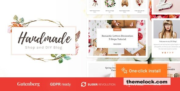Handmade Shop v1.2.5 – Handicraft Blog & Store Creative WordPress Theme