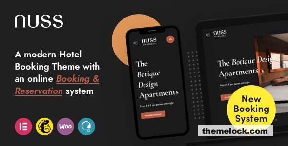 Nuss v1.1.2 – Hotel Booking WordPress