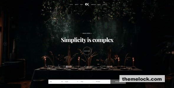 Dinex v1.0 – One Page Restaurant WordPress Theme