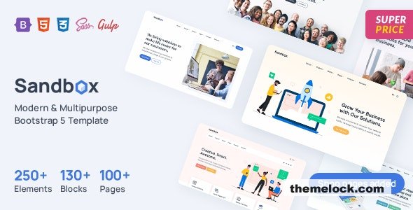 Sandbox v3.3.0 – Modern & Multipurpose Bootstrap 5 Template