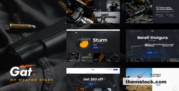 Gat v1.0 – Gun & Weapon Store WordPress Theme