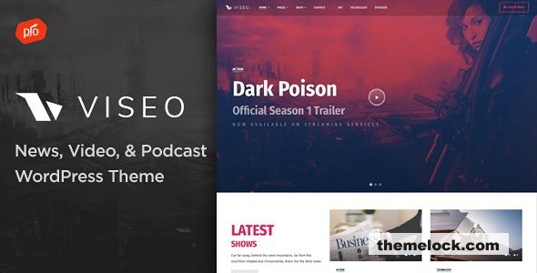 Viseo v3.9 – News, Video, & Podcast Theme