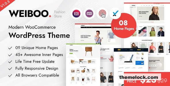 Weiboo v1.0.5 – Multipurpose WooCommerce Theme