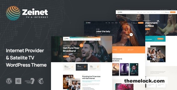 Zeinet v1.0 – Internet Provider & Satellite TV WordPress Theme