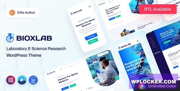 Bioxlab v1.0.4 – Laboratory & Science Research WordPress Theme