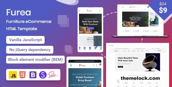 Furea v2.2.0 – Furniture eCommerce HTML Template