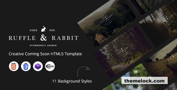 Rabbit – Creative Coming Soon HTML5 Template