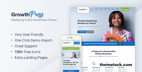 GrowthPress v1.6.3 – Marketing and SEO WordPress Theme