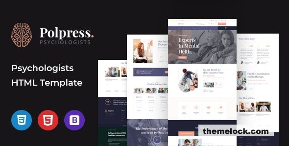 Polpress – Psychiatric therapy HTML Template