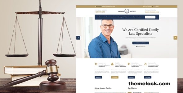 Lawyer & Justice – HTML Template