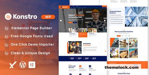 Konstro v1.0.0 – Construction WordPress Theme