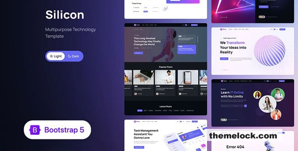 Silicon v1.4.0 – Business / Technology Template + UI Kit