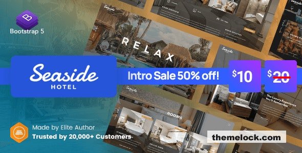 Seaside – Hotel Booking Website Template