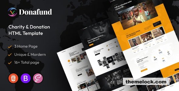 Donafund – Fundraising & Charity HTML Template