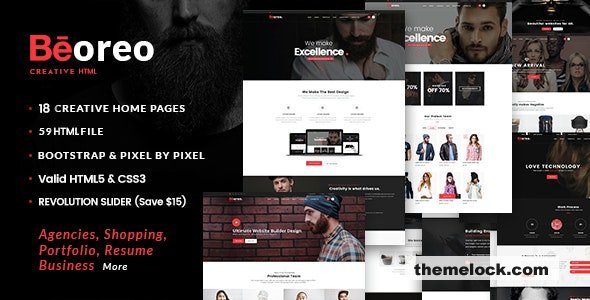 Beoreo – Creative MultiPurpose HTML Template