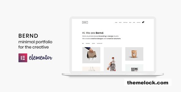 Bernd v3.0.0 – Minimal WordPress Portfolio Theme