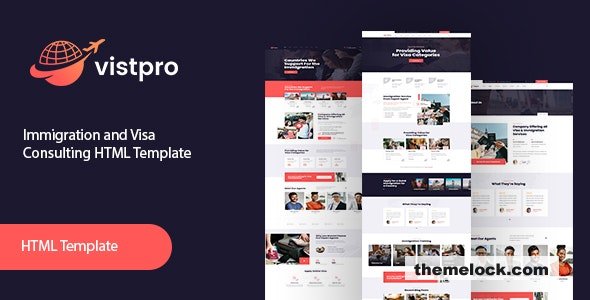 Vistpro – immigration and Visa Consulting HTML Template