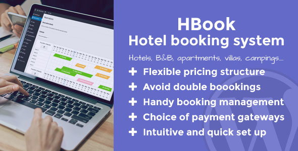 HBook v2.0.11 – Hotel booking system – WordPress Plugin NULLED
